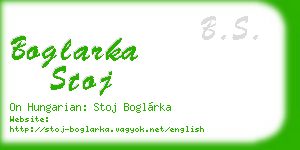 boglarka stoj business card